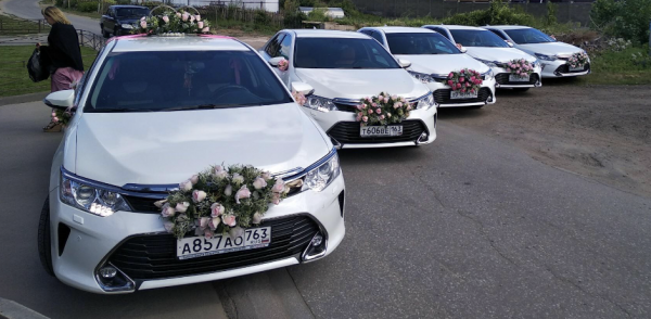Полное украшение машин на свадьбу в подарок!